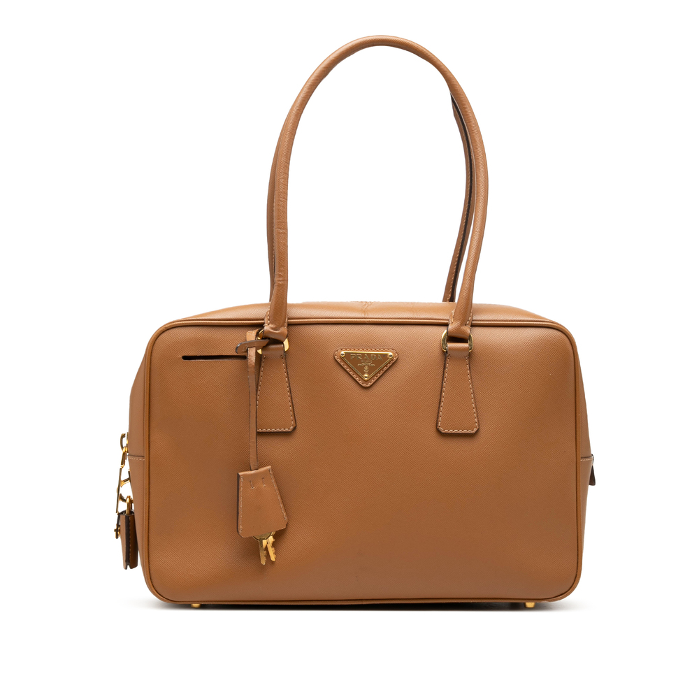 Pre-Loved Prada Saffiano Bauletto Handbag